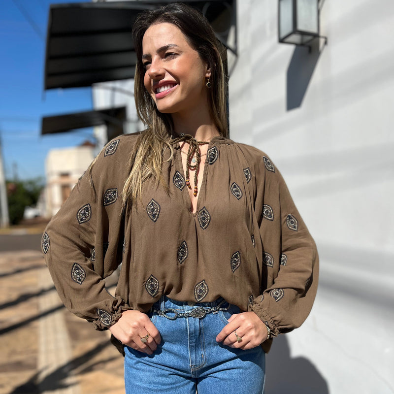Bata Boho Bordada