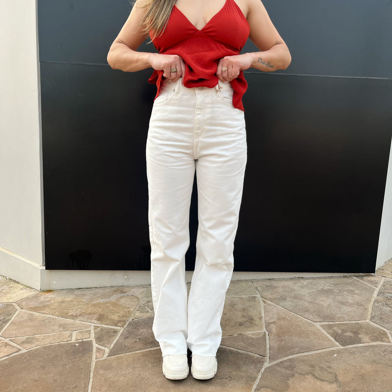 Calça Wide - Off White - Kali Store